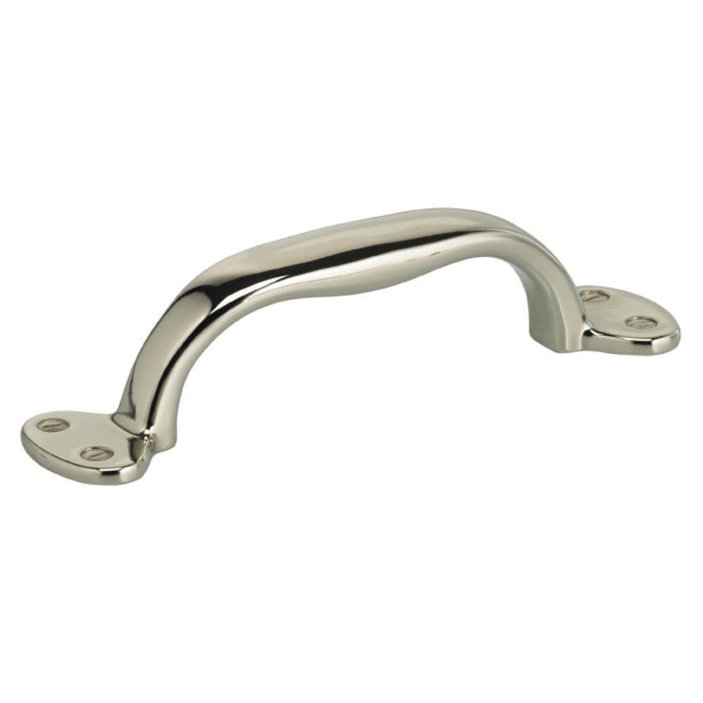 3 3/4" Suitcase Pull in Polished Polished Nickel Lacquered