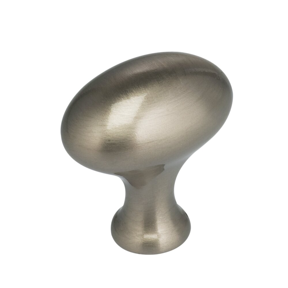 1 3/8" Football Knob in Satin Nickel Lacquered