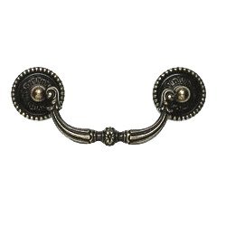 Traditional Bail Pull with Rosettes Shaded Bronze Lacquered