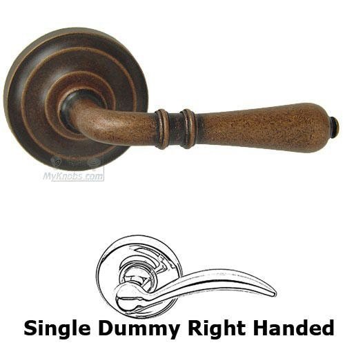 Single Dummy Orlean Right Handed Lever with Radial Rosette in Vintage Copper