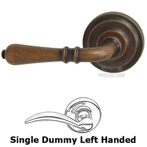 Single Dummy Orlean Left Handed Lever with Radial Rosette in Vintage Copper