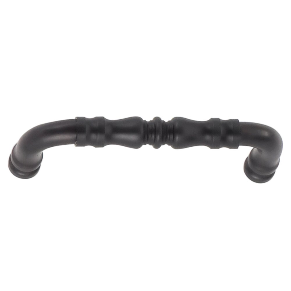 Omnia Cabinet Hardware - Traditions - 3 1/2" Centers Handle in Oil Rubbed Bronze Lacquered