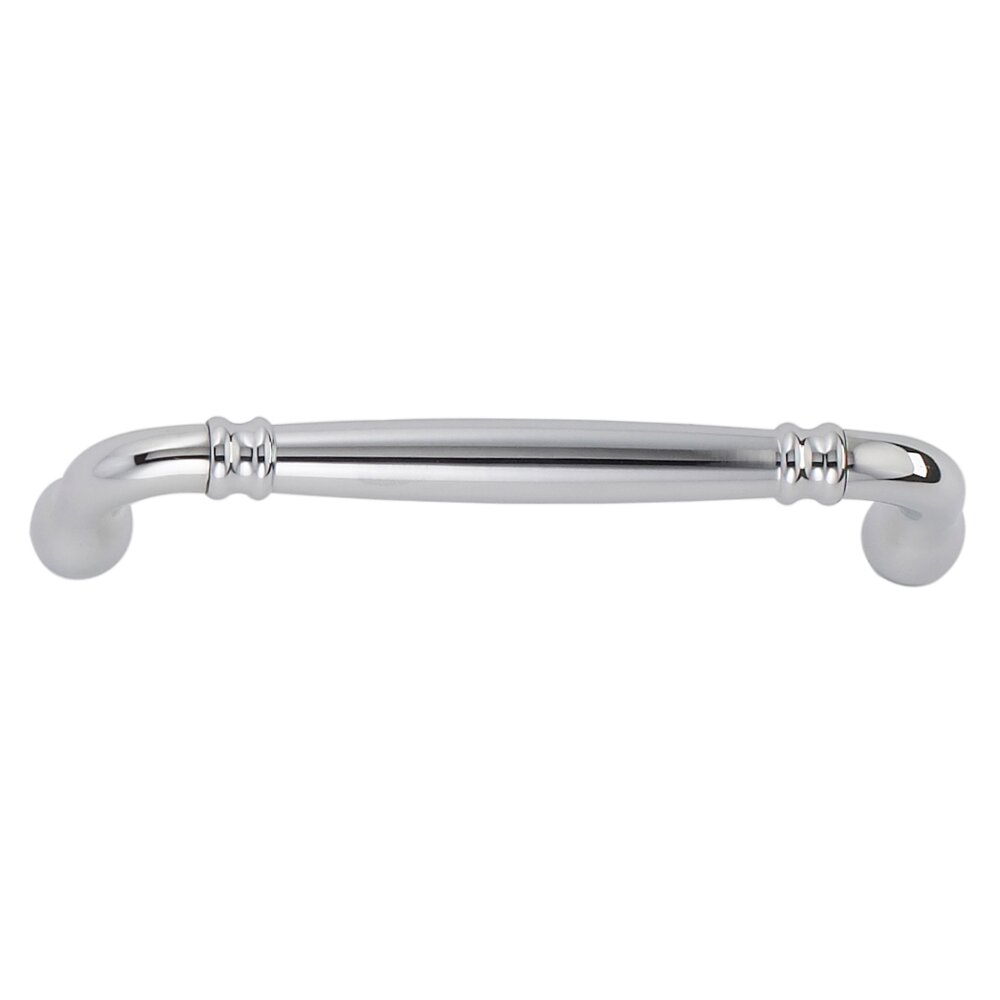 Omnia Cabinet Hardware - Traditions - 5" Centers Handle in Polished Chrome