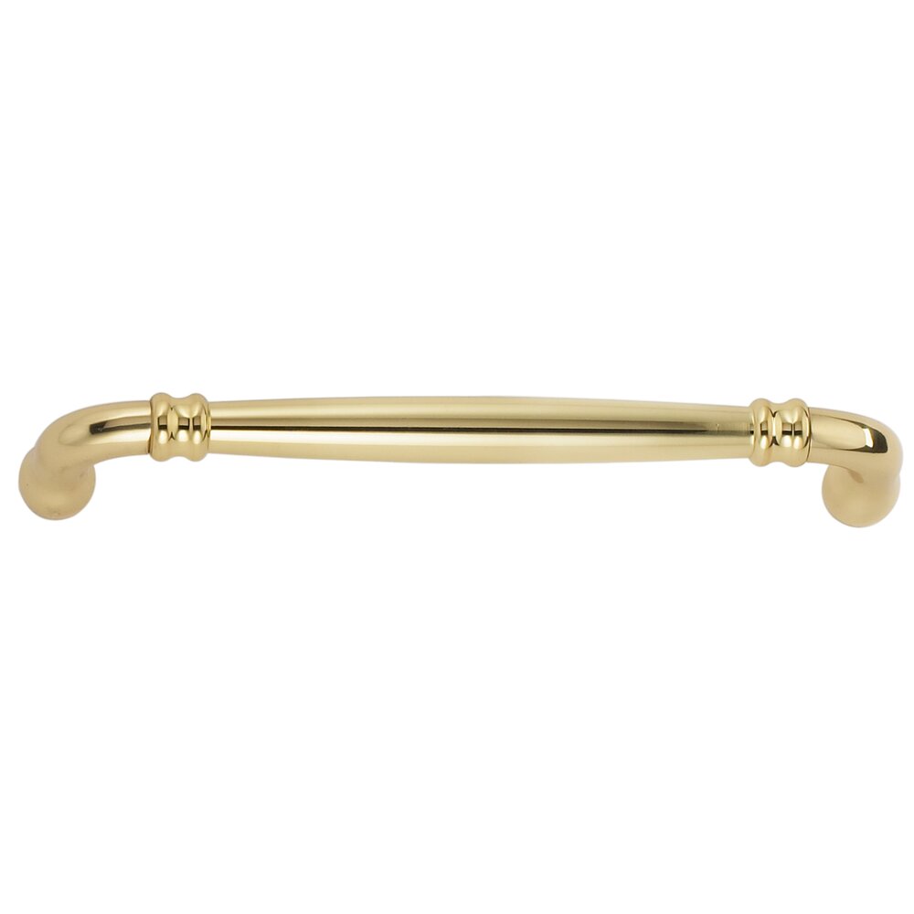 Omnia Cabinet Hardware - Traditions - 7" Centers Handle in Polished Brass