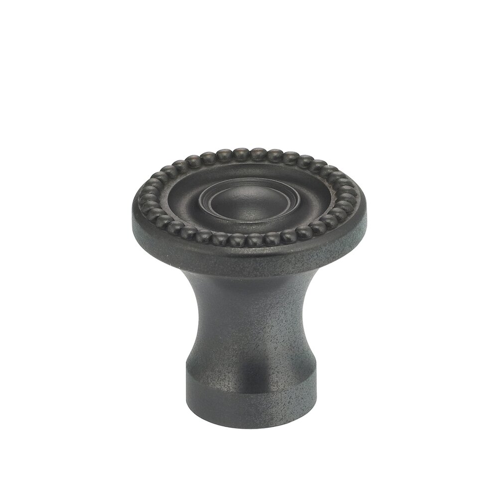 1" Beaded Knob in Oil Rubbed Bronze Lacquered