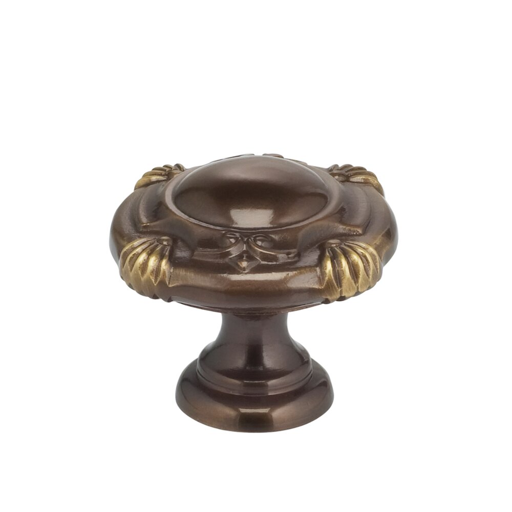 1 3/16" Crest Knob Shaded Bronze Lacquered