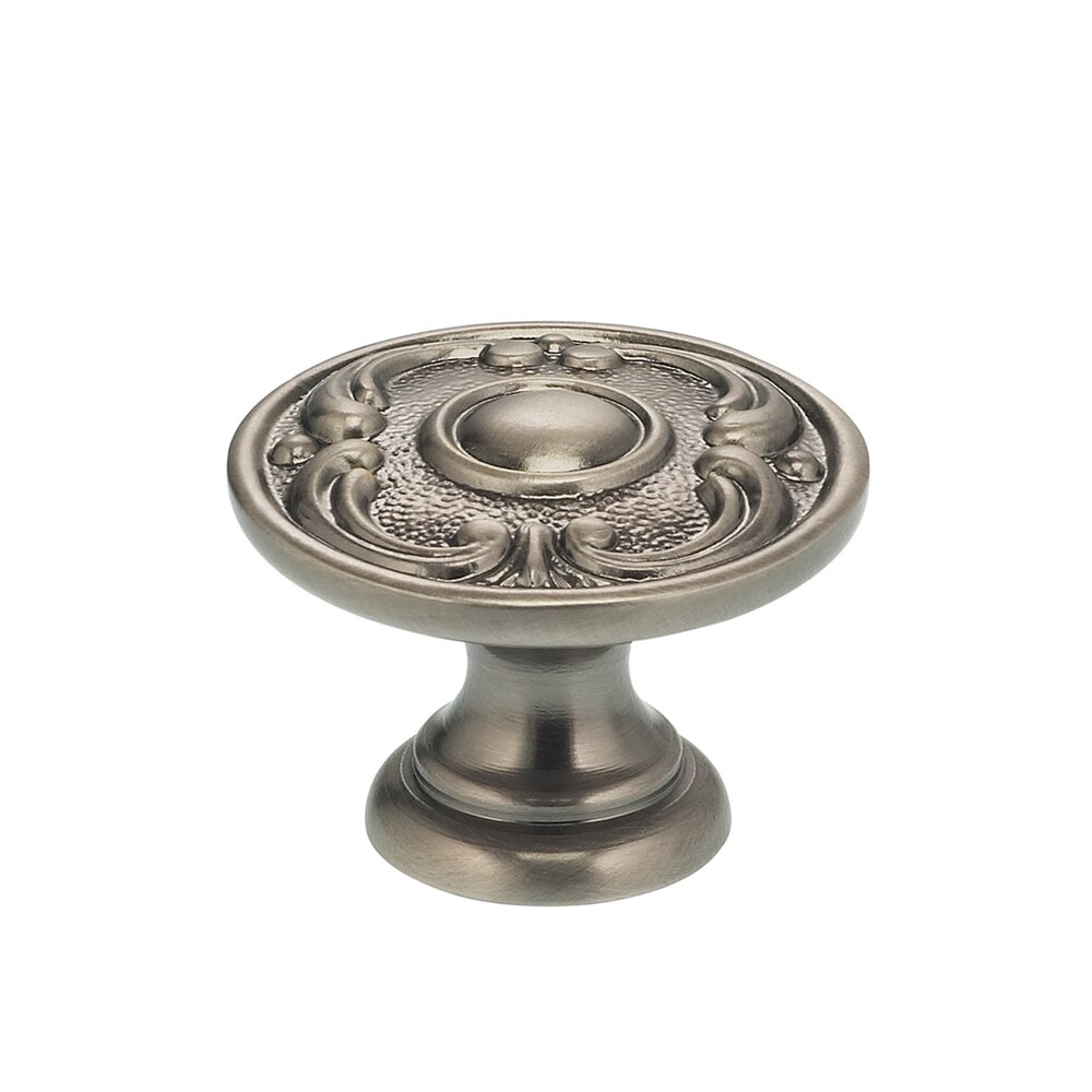 1 1/8" Circle and Scroll Knob Pewter