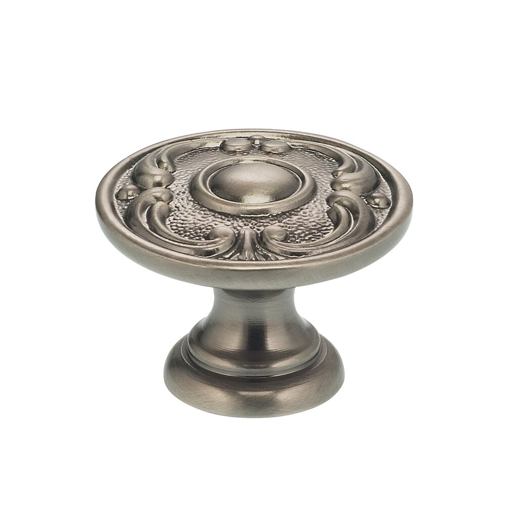 1 5/16" Circle and Scroll Knob Pewter