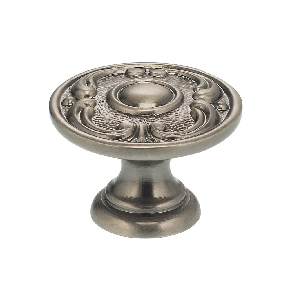 1 13/16" Circle and Scroll Knob Pewter