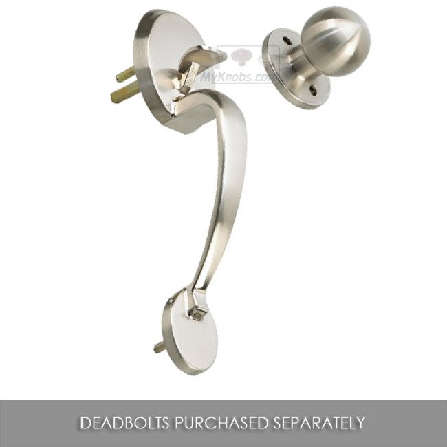 Passge Handleset with Knob with 4-Way Latch in Satin Nickel