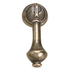 Solid Brass 3/4" Long Pendant Pull in Burnished Brass