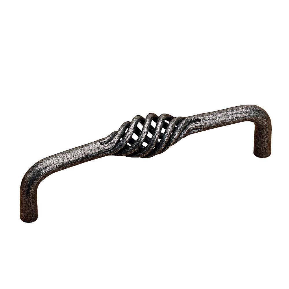 4 1/2" Centers Birdcage Handle in Natural Iron