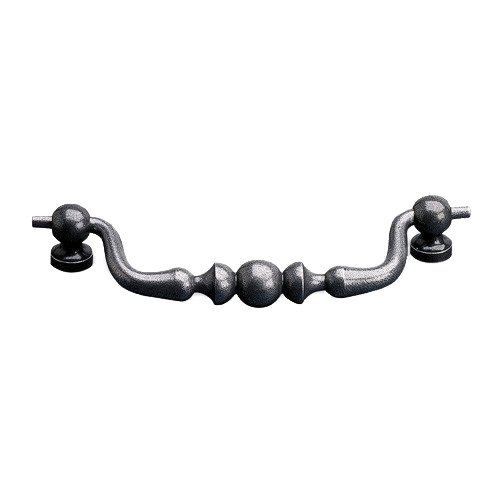 Forged Iron 4 3/4" Centers Ball-in-the-Center Drop Pull in Natural Iron