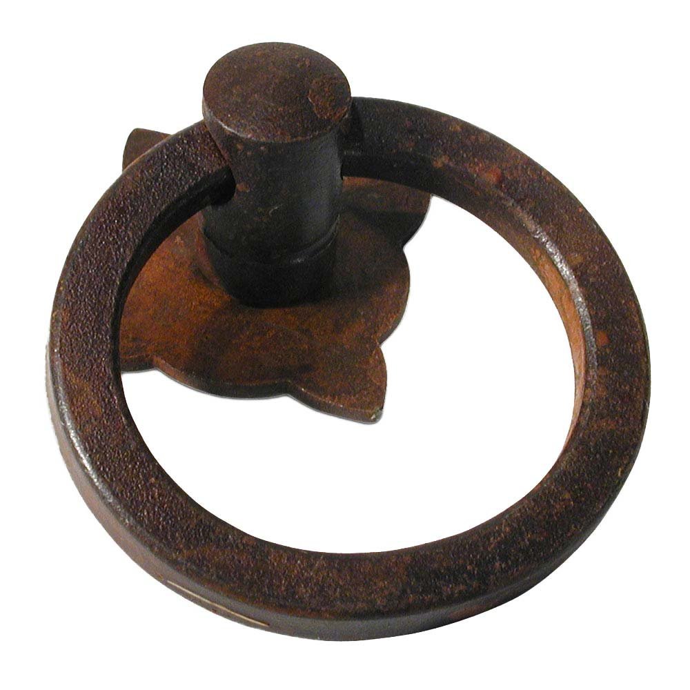1 3/16" Diameter Plain Ring Pull in Rust
