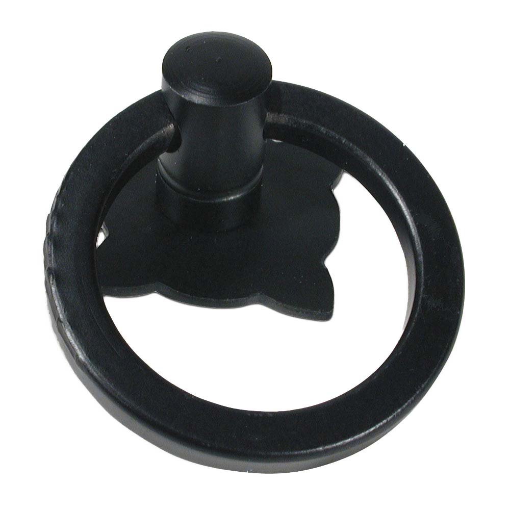 1 3/16" Diameter Plain Ring Pull in Matte Black