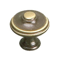 Solid Brass 1" Diameter Parisian Knob in Satin Bronze