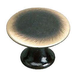 Solid Brass 1" Diameter Flat Knob in Satin Bronze