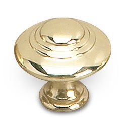 Solid Brass 1 3/16" Diameter Marseille Knob in Brass