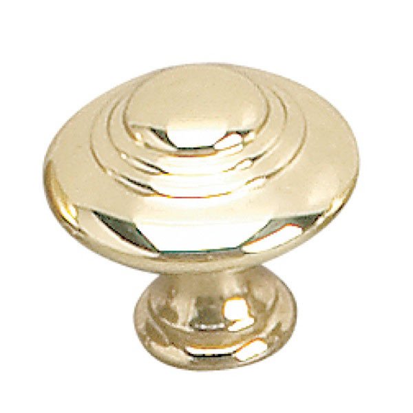 Solid Brass 1 3/8" Diameter Marseille Knob in Brass