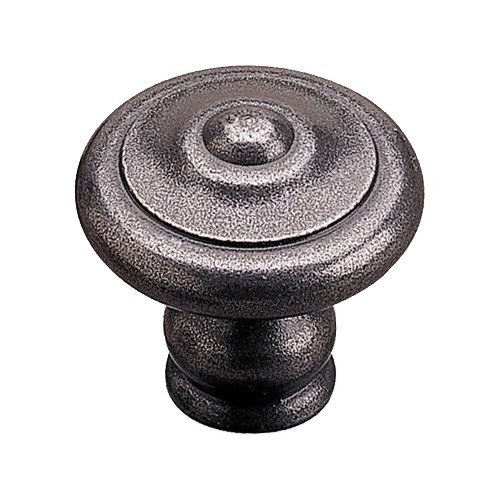 Forged Iron 1 3/16" Diameter Ball-in-the-Center Flat-top Knob in Natural Iron