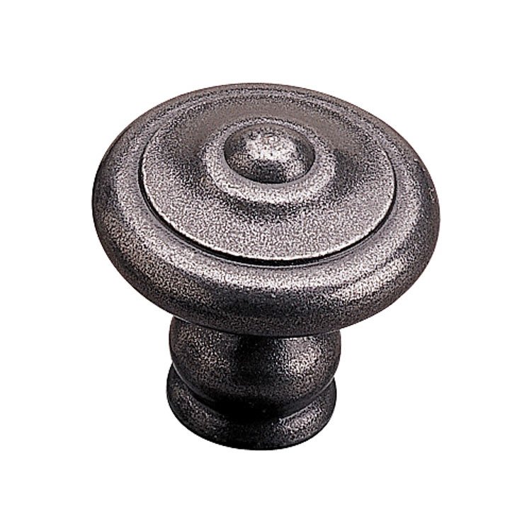 Forged Iron 1 3/8" Diameter Ball-in-the-Center Flat-top Knob in Natural Iron