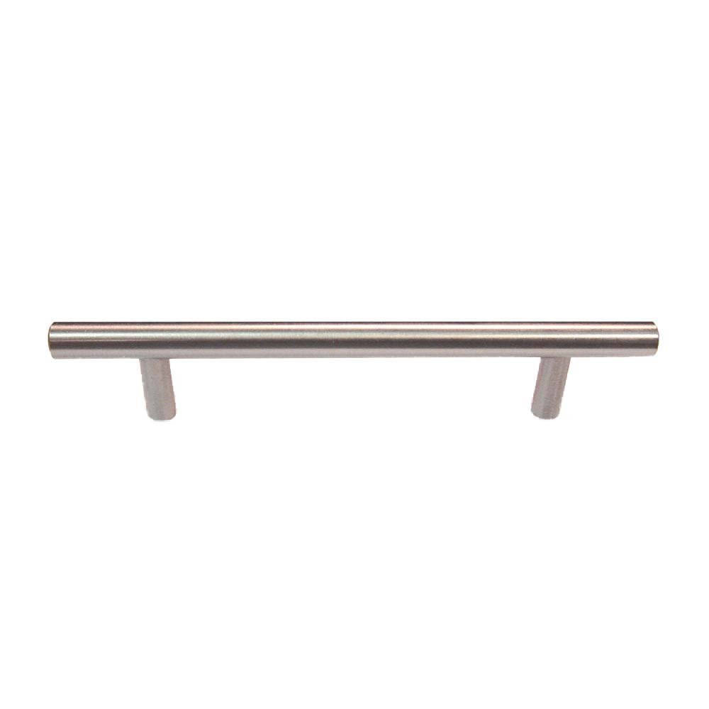4 1/4" Centers European Bar Pull in Brushed Nickel