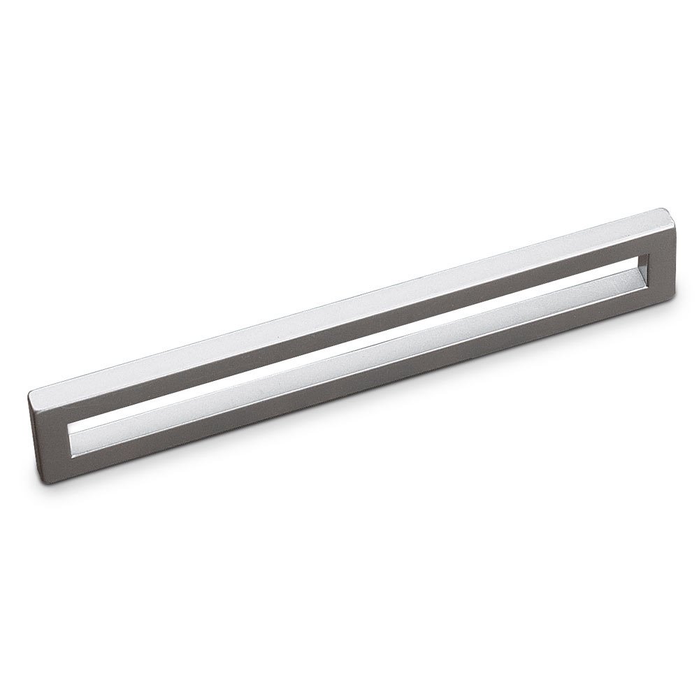 6 1/4" Centers Open Rectangle Handle in Matte Chrome