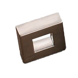 1" Open Square Knob in Brushed Nickel