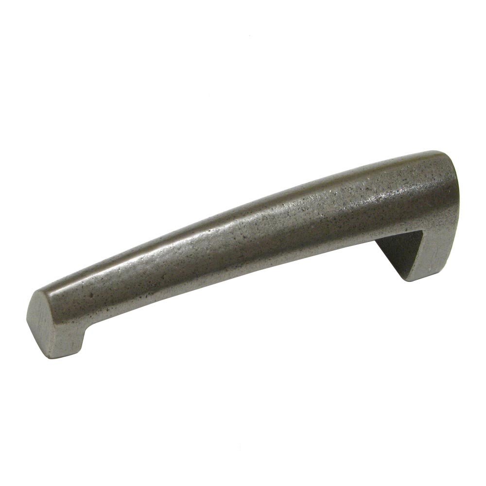 3 3/4" Centers Tapered Arch Handle in Natural Iron