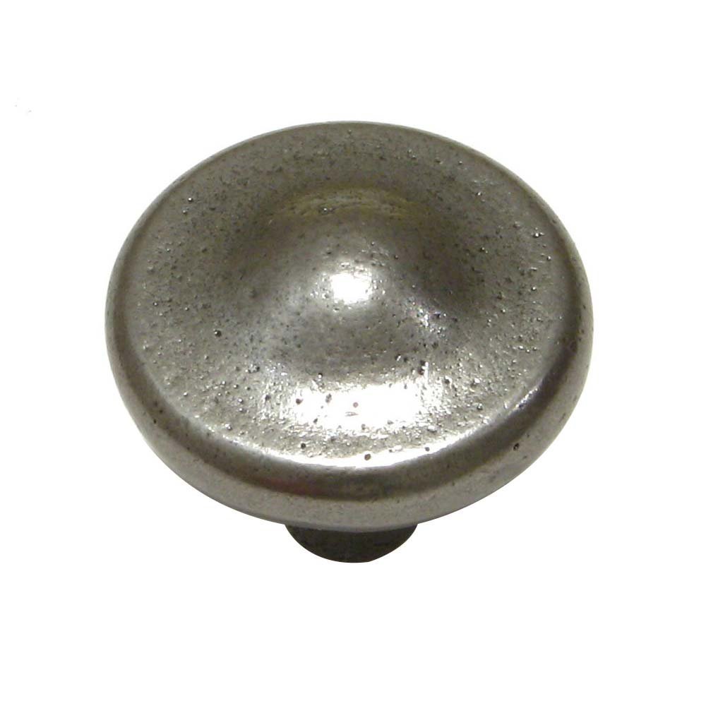 Cast Iron 1 1/2" Diameter Peaked Knob in Natural Iron