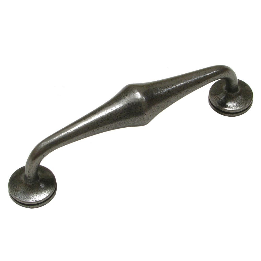 Cast Iron 5" Centers Contoured Handle in Natural Iron