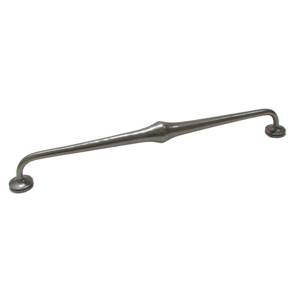 Cast Iron 12 5/8" Centers Contoured Oversized Pull in Natural Iron