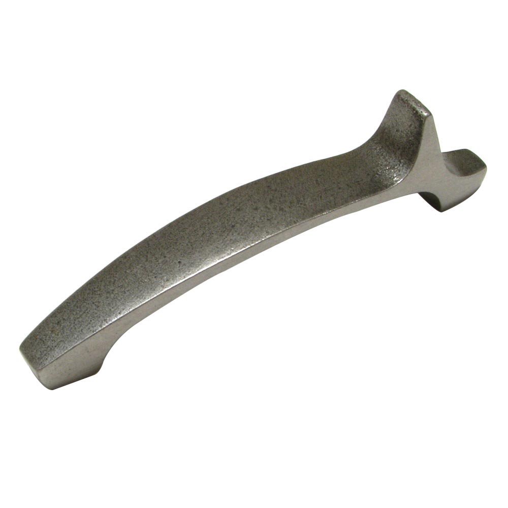 Cast Iron 5" Centers Fin Handle in Natural Iron