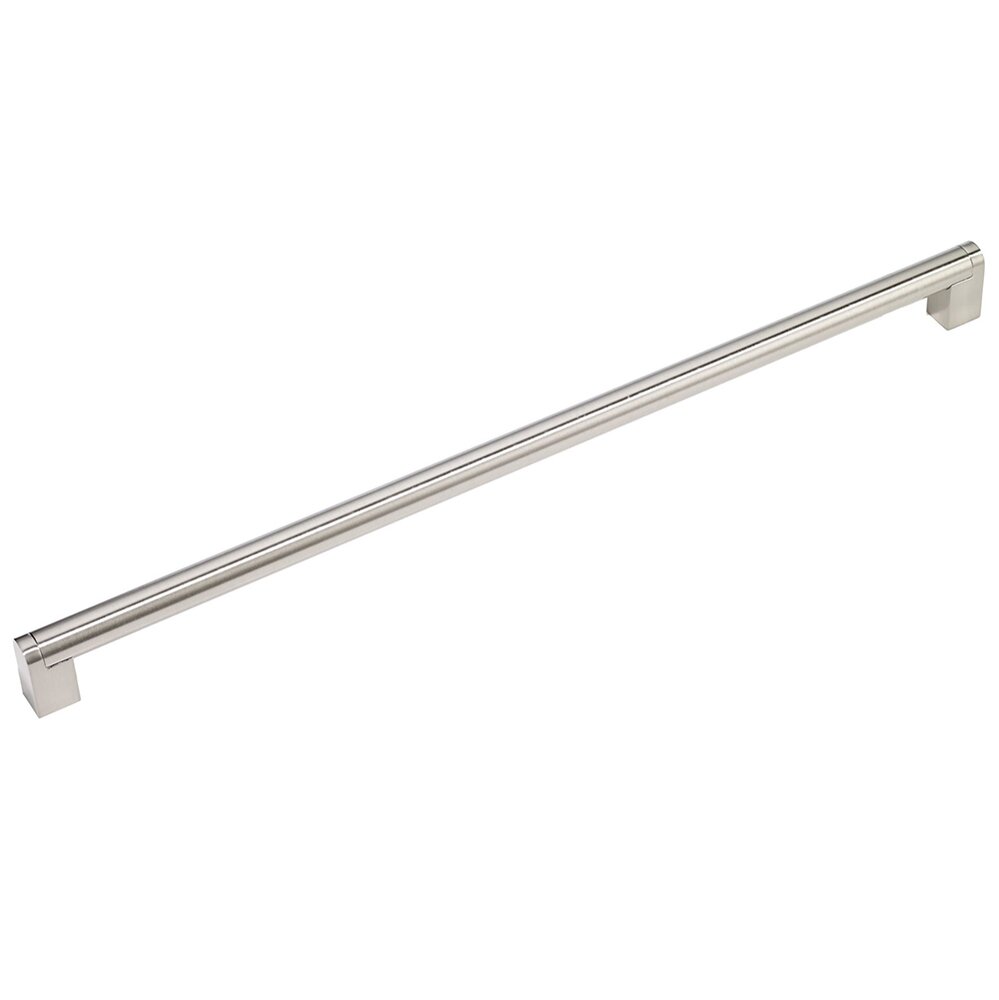 Aluminum 23 5/8" Centers Appliance Pull with Round Tubing in Brushed Nickel
