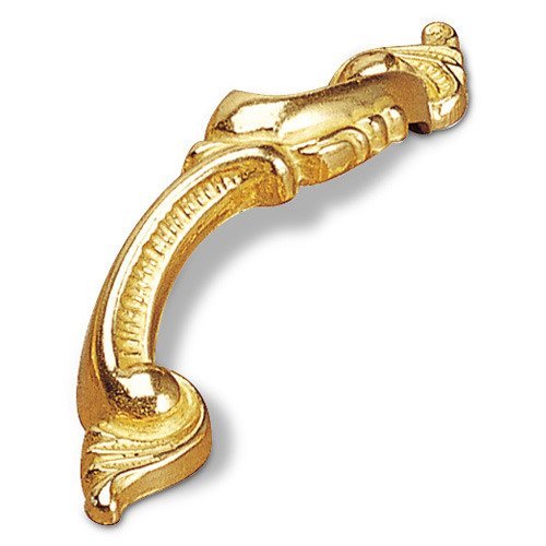 Solid Brass 2 3/8" Centers Decorative Filigree Handle in Brass