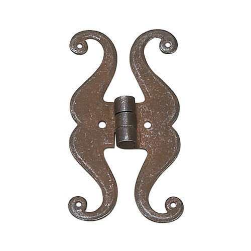 Forged Iron 3 15/16" Rustic Surface Mount Hinge in Wrought Iron