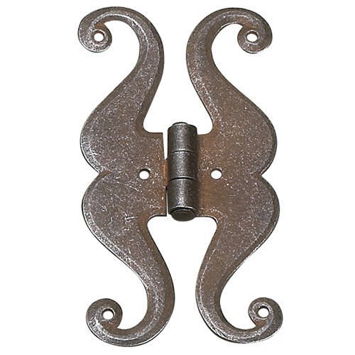 Forged Iron 4 29/32" Rustic Surface Mount Hinge in Wrought Iron