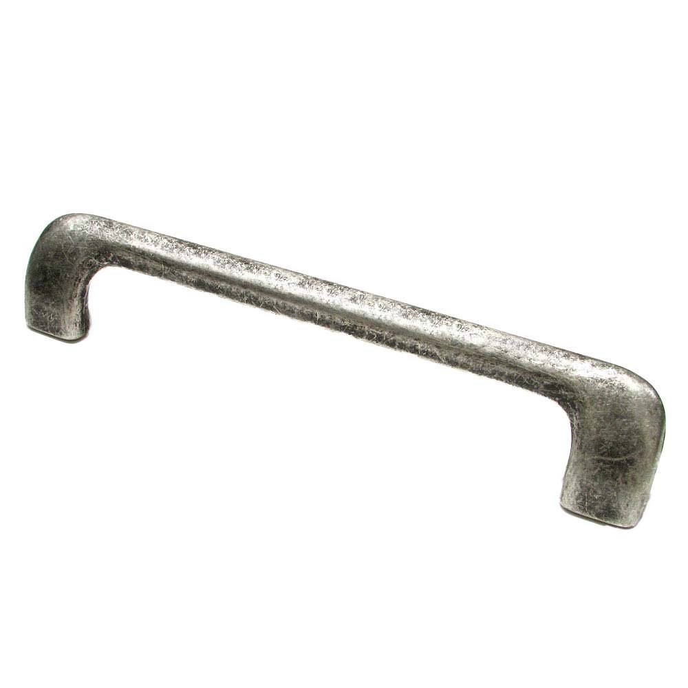 Solid Brass 6 1/4" Centers Off-Set Handle in Old Silver