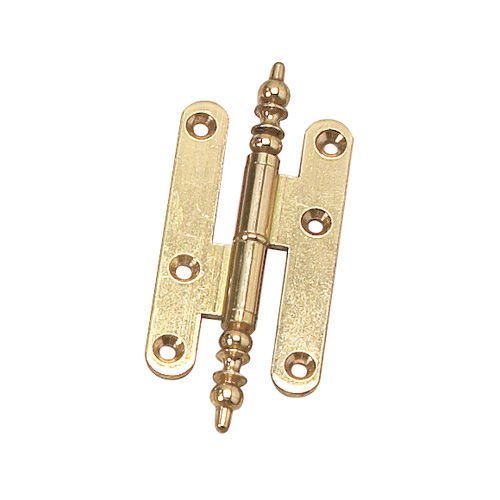 4 7/32" Lift-Off Left Handed Hinge with Minet Finial in Brass