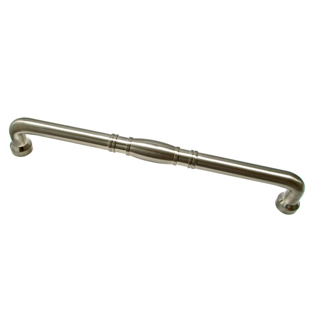 12" Centers Pipe Oversized Pull in Brushed Nickel