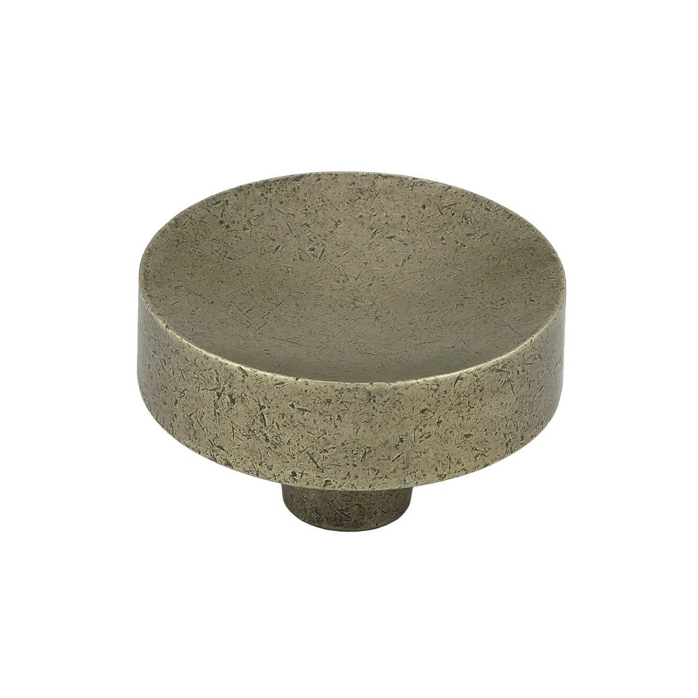 Solid Bronze 1 1/2" Diameter Concave Knob in Pewter Bronze