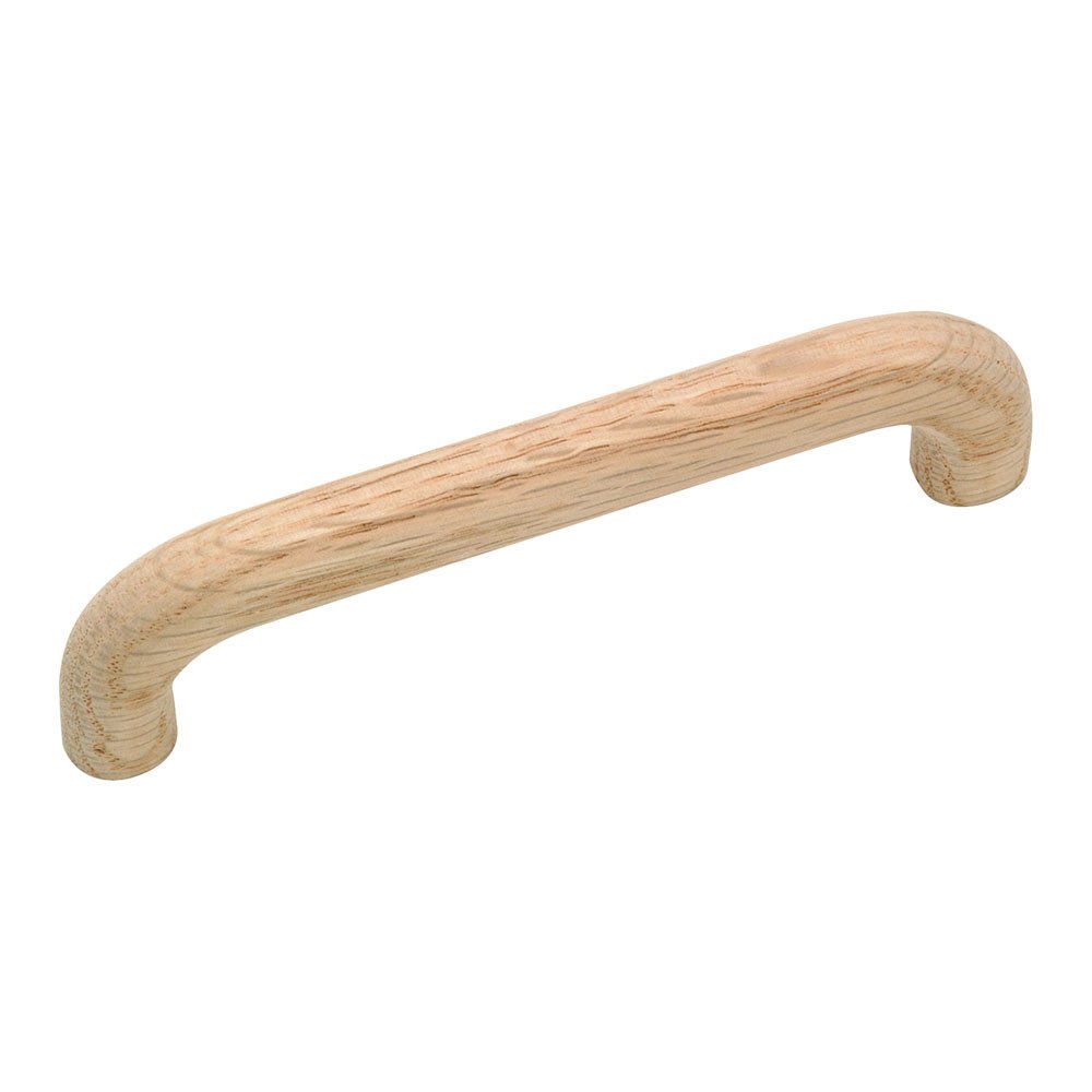 3 3/4" Centers Thin Wood Handle in Unfinished Oak