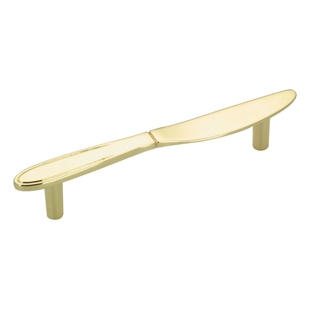 3 3/4" Centers Knife Bar Pull in Brass