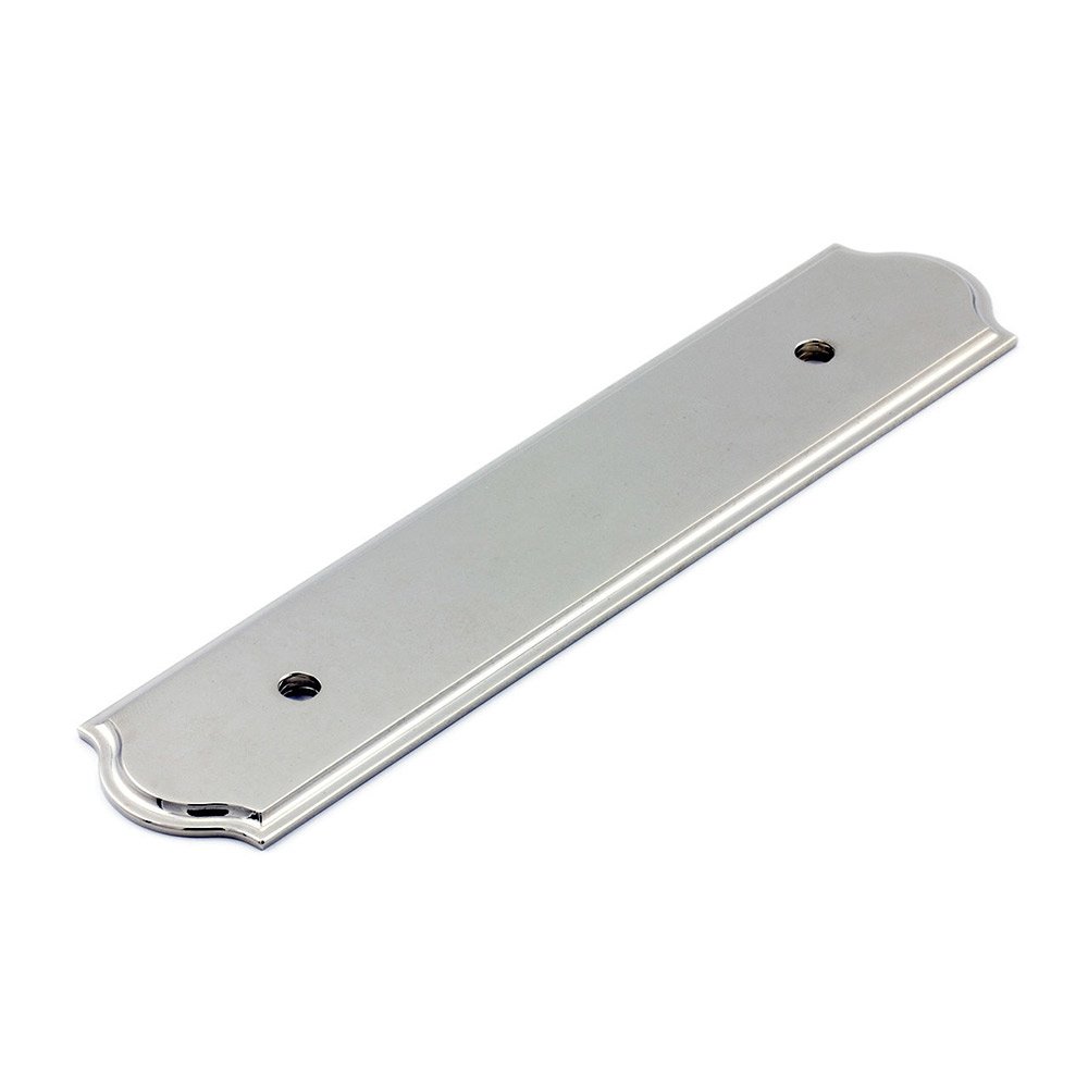 3 3/4" Centers Backplate for Pull In Polished Nickel