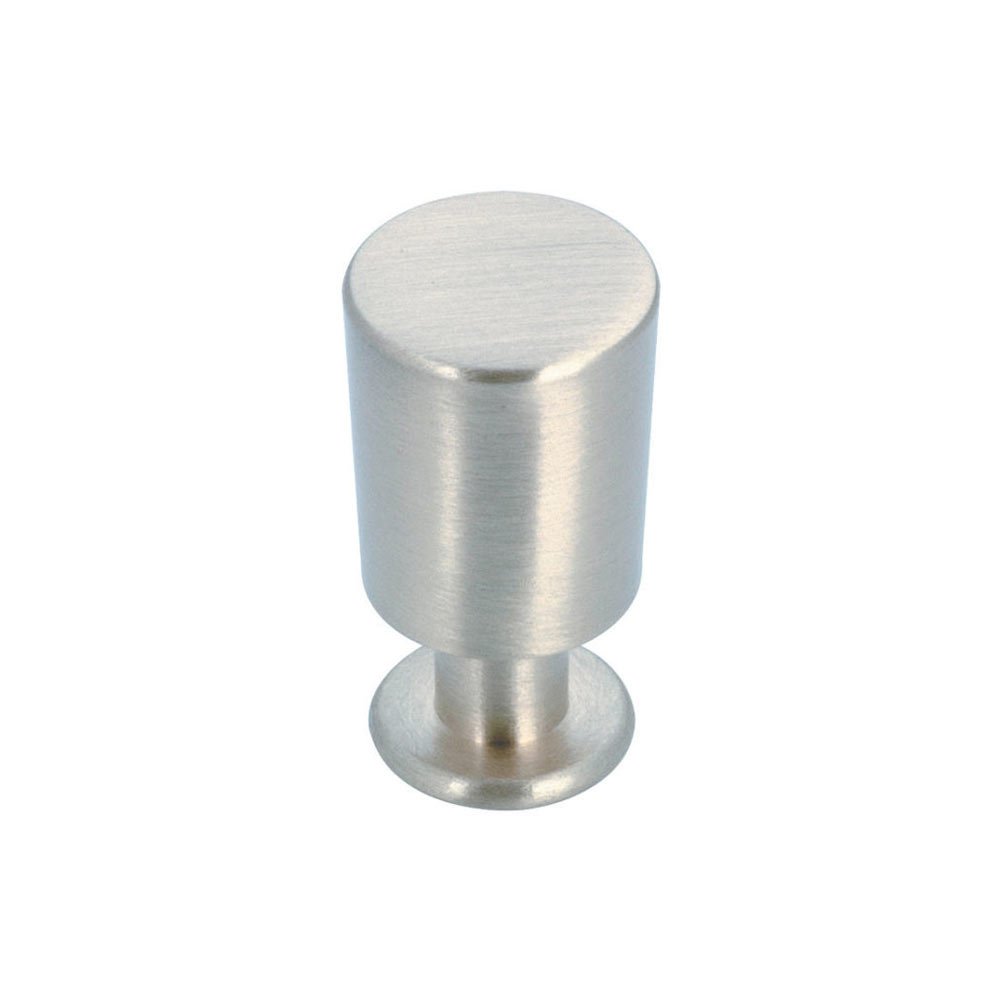 1/2" Diameter Cylindrical Knob in Brushed Nickel