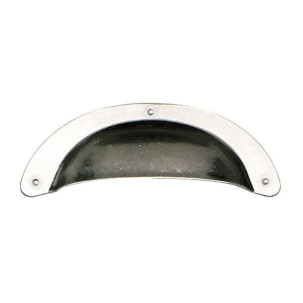 3 25/32" Long Front Mounted Cup Pull in Faux Iron
