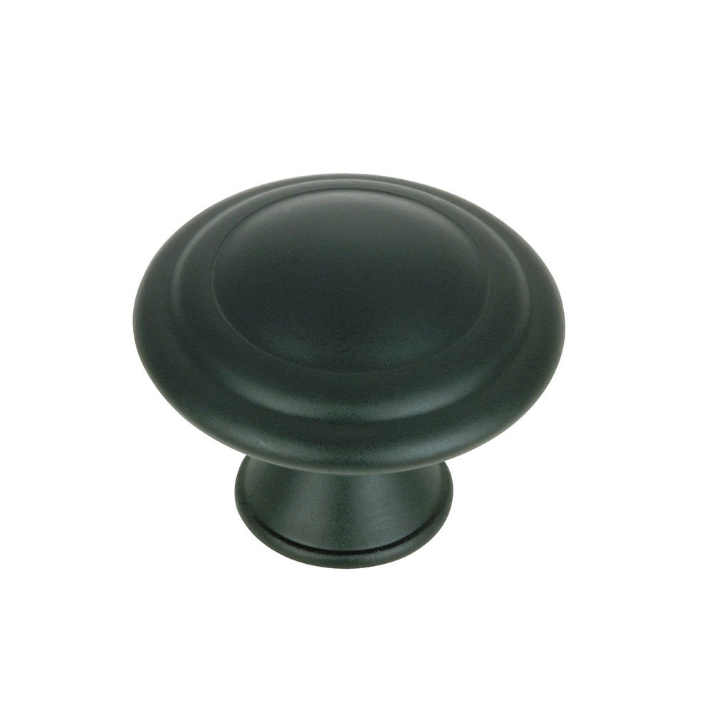 1 1/8" Diameter Narrow Button Knob in Matte Black