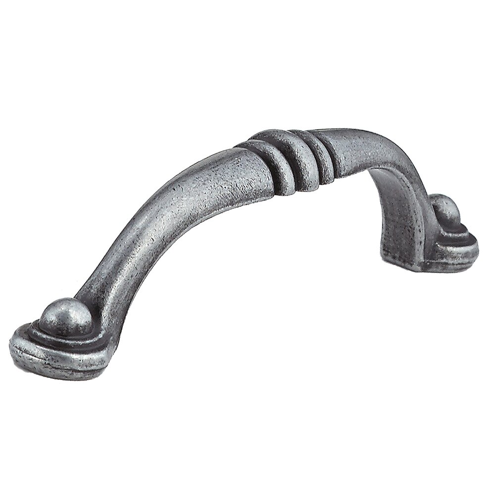 3 3/4" Centers Beaded Handle in Wrought Iron