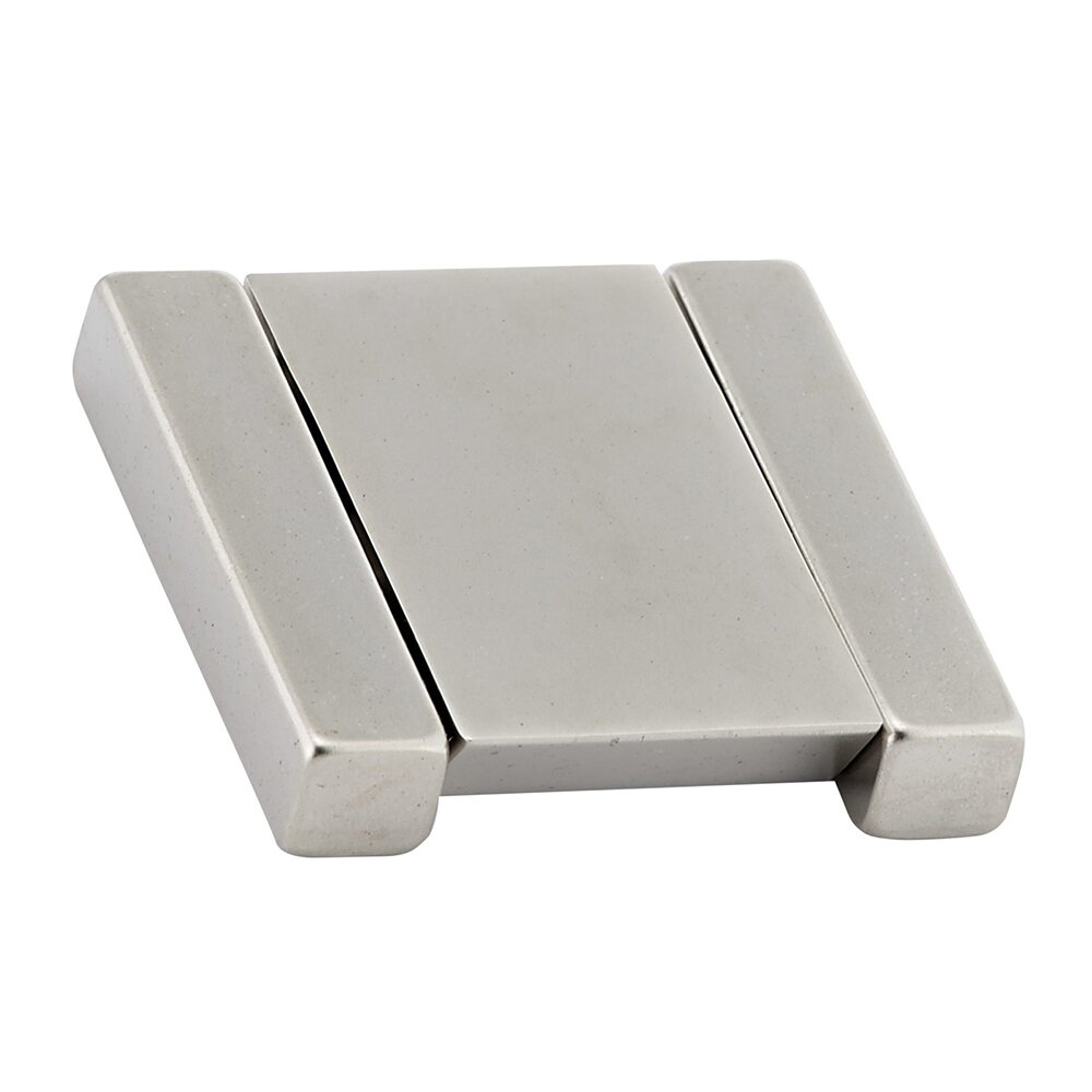 1 1/4" Centers Modern Flat Drop Pull in Brushed Nickel