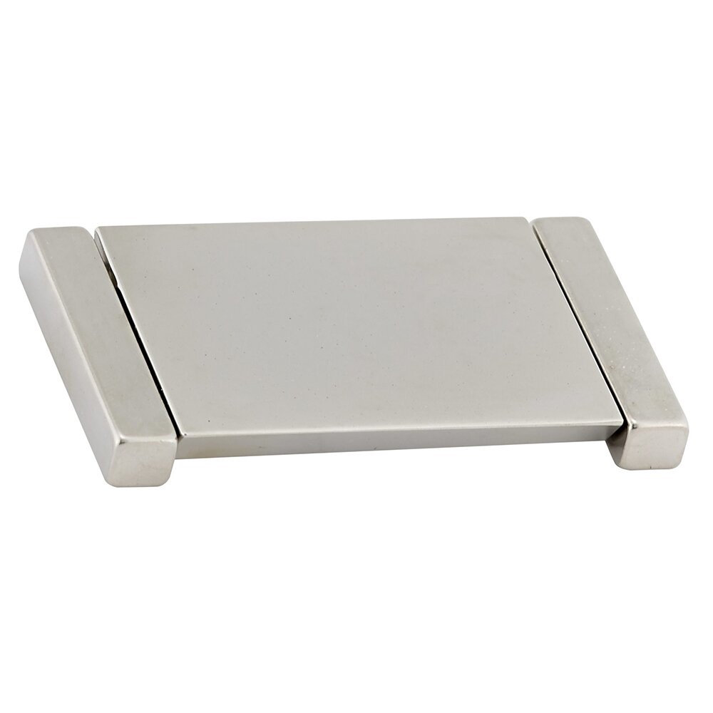 2 1/2" Centers Modern Flat Drop Pull in Brushed Nickel